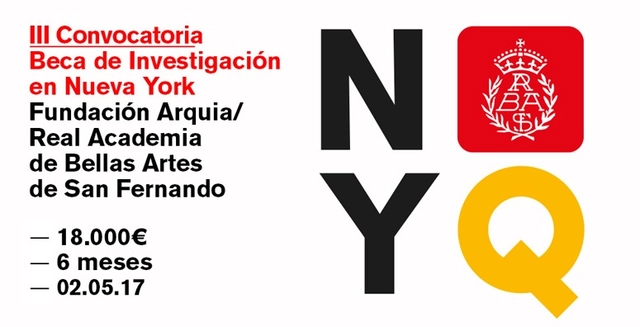 III Convocatoria Beca de Investigación en Nueva York Fundación Arquia / Real Academia de Bellas Artes de San Fernando - Imagen Principal