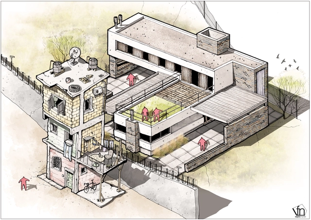 A arquitetura oculta à mão livre, por Fernando Neyra - Imagem de Destaque