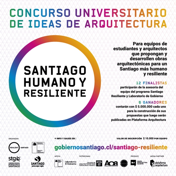 Concurso universitario de ideas de arquitectura Santiago Humano y Resiliente - Imagen Principal