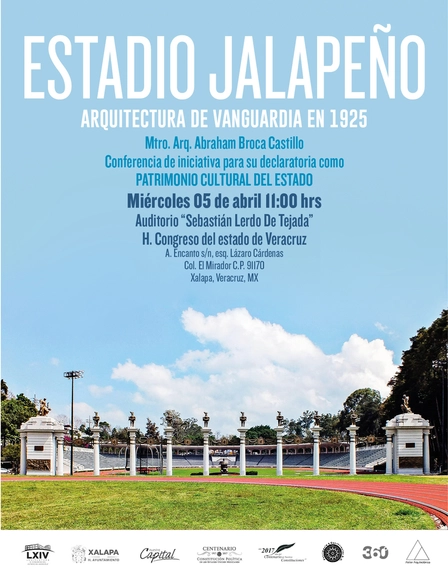 "Estadio Jalapeño, Arquitectura de Vanguardia en 1925" Iniciativa para su declaratoria como Patrimonio Cultural del Estado de Veracruz - Imagen Principal