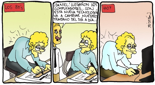 El arquitecto y la tecnología: tiras humorísticas por Tristán Comics - Imagen Principal