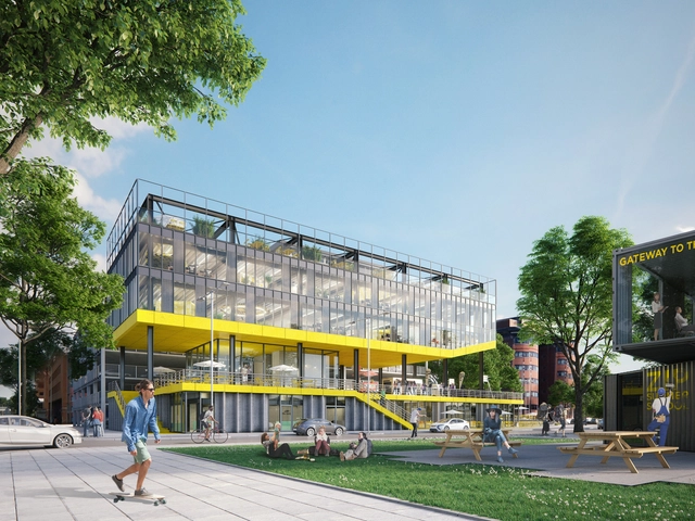 Netherlands Competition Winner Turns Parking Garage Into a "Lego Set" - Featured Image