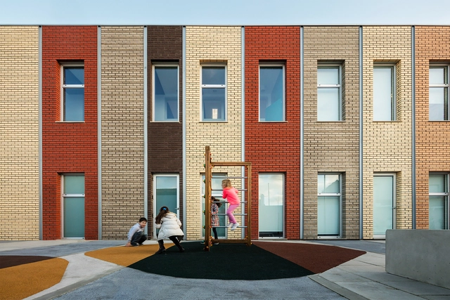 Murteira School Refurbishment / NOZ Arquitectura - Schools , Door, Facade
