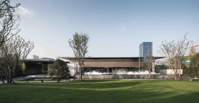 南京泰山七号院展示中心 / 日清设计 - 建筑, 花园, 表皮