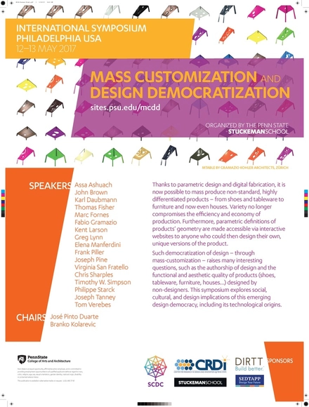 Symposium: Mass Customization and Design Democratization - Featured Image