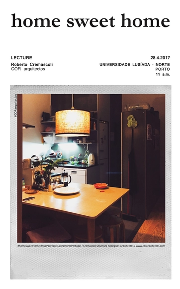 Conferência: HOME SWEET HOME  na Faculdade de Arquitectura e Artes  - Imagem de Destaque