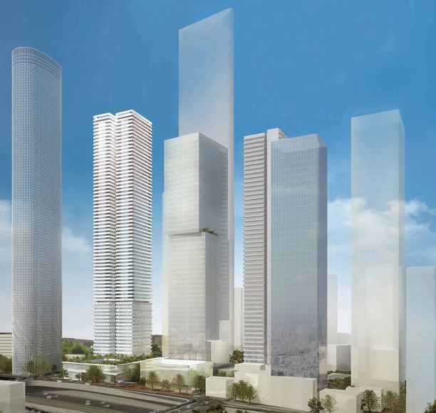 “变化表皮”特拉维夫摩天大楼 Brise-Soleil ／ MYS 建筑师设计 - 主图