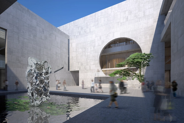 朱锫建筑事务所公布‘寿县文化艺术中心’设计方案 - 展览中心