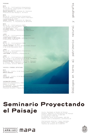 Seminario Proyectando el Paisaje. Diálogos en torno al patrimonio natural y geografía - Imagen Principal