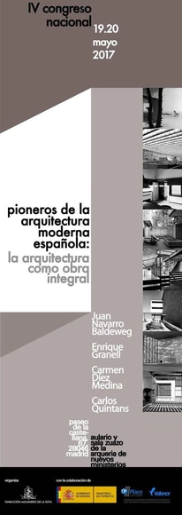 IV Congreso 'Pioneros de la Arquitectura Moderna Española' - Imagen Principal