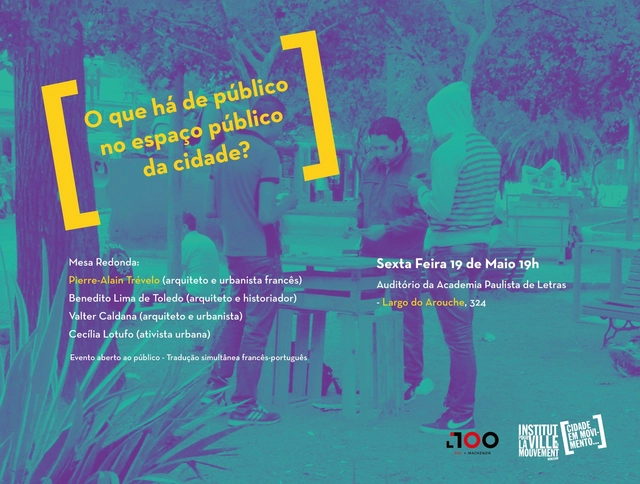 Mesa Redonda: O que há de público no espaço público da cidade? - Imagem de Destaque