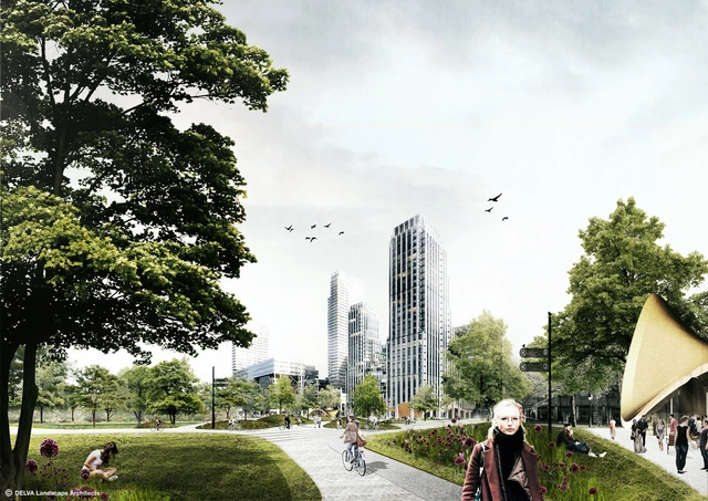 DELVA景观事务所连接城市绿地以振兴荷兰海牙历史中心 - 主图