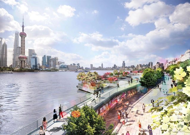上海虹口北外滩滨江公共空间贯通 / HASSELL - 城市 & 土地利用规划