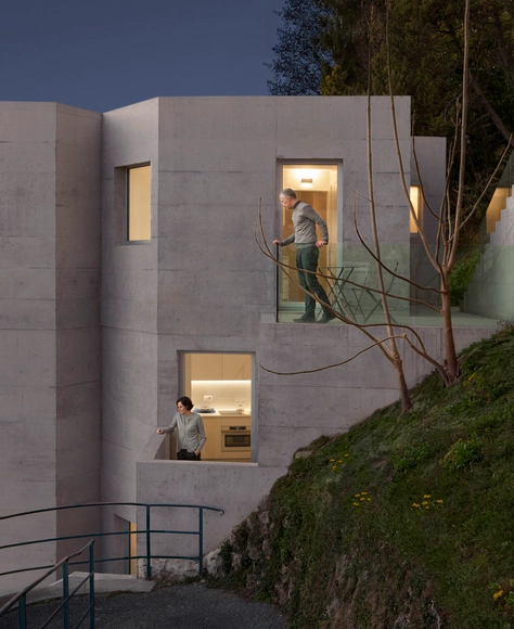 2 Houses in 1 / SBSA - Houses, Facade, Stairs, Lighting