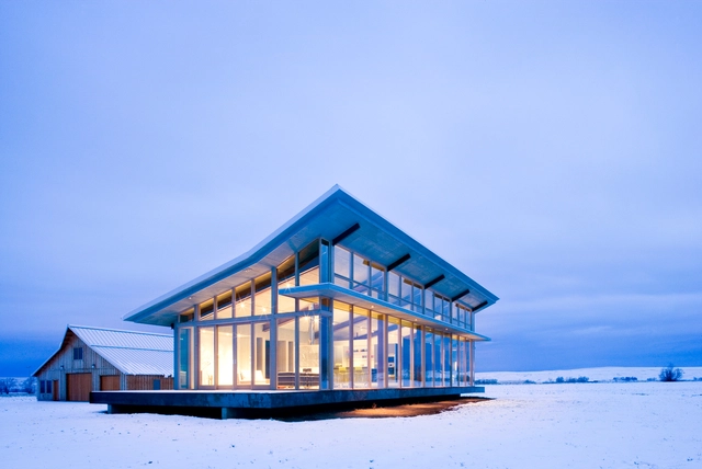 Casa de campo de vidrio / Olson Kundig - Casas