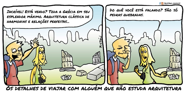 As férias do arquiteto através de cinco tirinhas de quadrinhos, por Tristán Comics - Imagem de Destaque