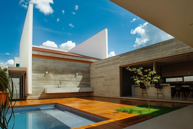 Casa Cuiabá  / Allouchie Arquitetos - Casas, Aido, Fachada