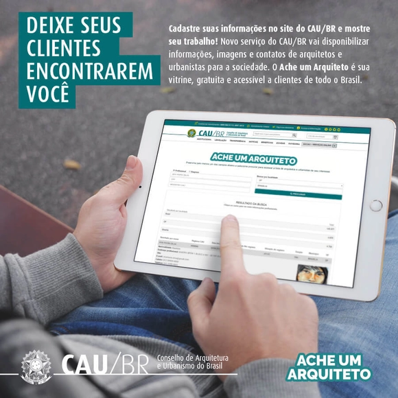 Ache um Arquiteto: Novo sistema de busca de profissionais do CAU - Imagem de Destaque