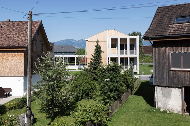 Rüthi / Schneider Türtscher - Apartments, Garden, Facade