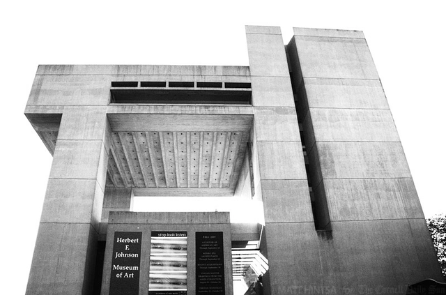 Clássicos da Arquitetura: Museu de Arte Herbert F. Johnson, Cornell University / I.M. Pei - Museu, Fachada, Pilar