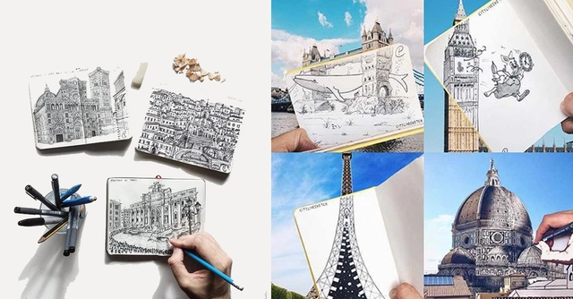 Gifted Sketcher Uses His Moleskine and Camera to Capture Real and Imagined Cityscapes - Featured Image