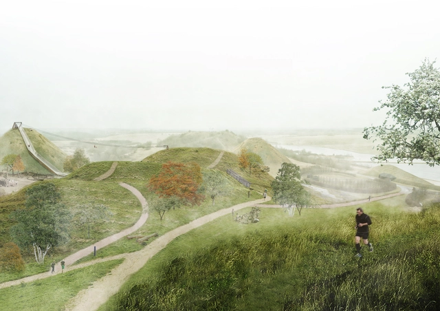 SLA Wins Competition to Design a New Cultural Landscape in Denmark  - Coast, Forest