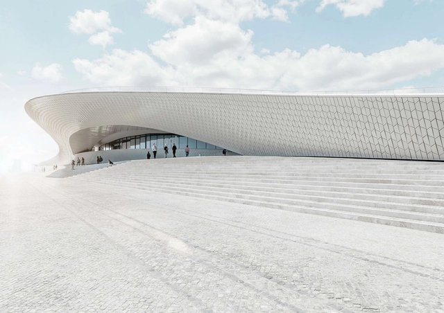 Las texturas y superficies geométricas del MAAT de AL_A en Lisboa - Imagen Principal