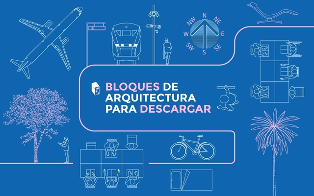 Descarga esta biblioteca de diseños y objetos en formato DWG para tus planos en CAD - Imagen Principal