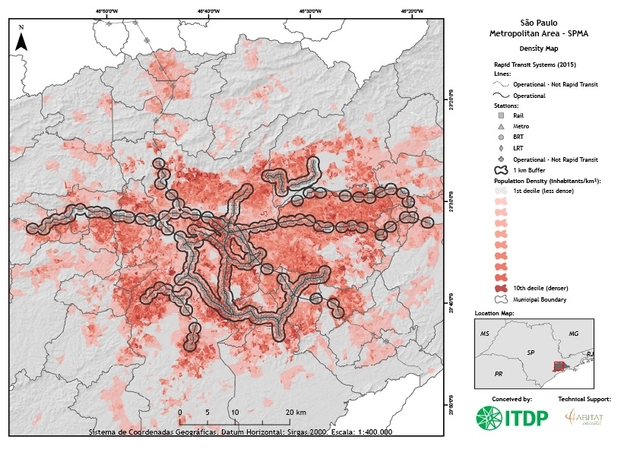 Mobilidade e equidade: a proximidade do transporte entre diferentes faixas de renda nas regiões metropolitanas brasileiras - Imagem de Destaque
