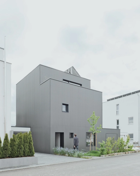 德国工业风——深灰波纹表皮住宅 - 独立住宅