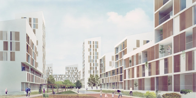 PRÁCTICA y Daroca Arquitectos diseñarán 116 viviendas del proyecto Manzana Verde en Málaga - Vivienda Social, Fachada