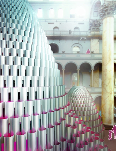 Studio Gang construirá "Colmeia" para a temporada de verão do National Building Museum - Imagem de Destaque