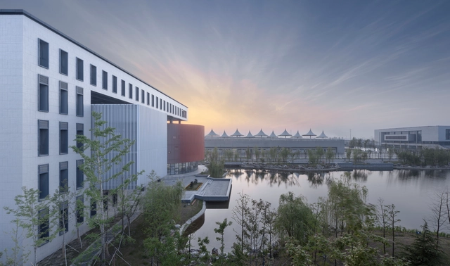 New Campus of Taizhou High School / Architectural Design & Research Institute of SCUT - Schools , Facade, Cityscape