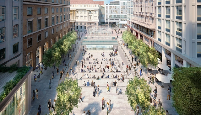 Foster + Partners diseña en Milán un Apple Store con anfiteatro público y cascadas de agua - Imagen Principal