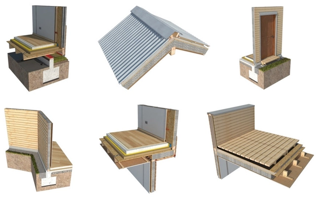 De cimientos a techumbres: 10 soluciones constructivas en madera en 3D y 2D - Imagen Principal