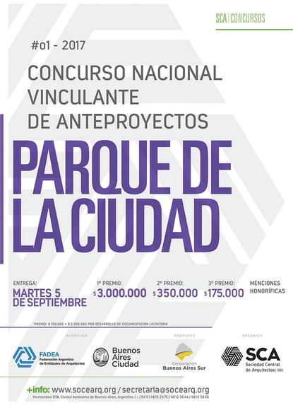 Concurso Nacional Vinculante de Anteproyectos: Parque de la Ciudad / Argentina - Imagen Principal