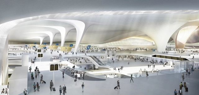 Aeroporto de Zaha Hadid em Pequim se tornará o maior hub aéreo do mundo - Imagem de Destaque