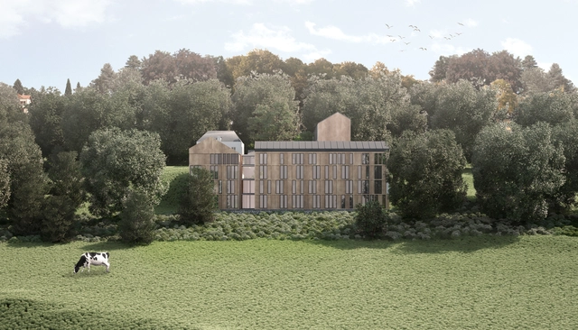 La Boqueria, finalista con propuesta 'Se promener' para la Fondation Shapirx en Suiza - Vivienda Colectiva, Jardín, Fachada