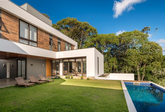 Casa das Varandas / VIVA Arquitetura - Casas, Aido, Porta, Fachada