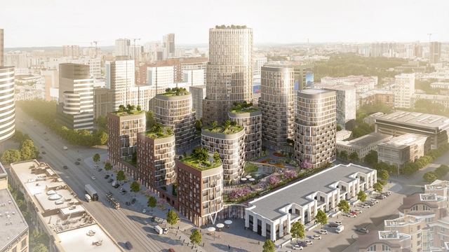 俄罗斯第四大城市叶卡捷琳堡市重大更新：创建九栋建筑群社区 - 主图