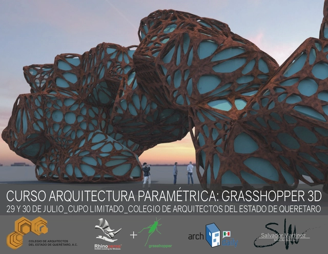 Arquitectura Paramétrica: Rhino + Grasshopper 3D - Imagen Principal