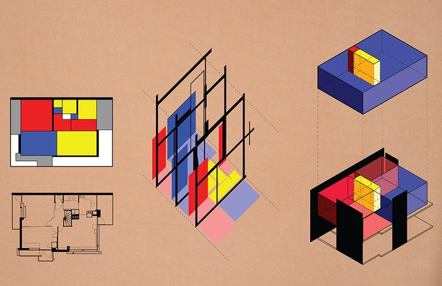 Diagramas de la casa Rietveld Schroder revelan su brillo gráfico y geométrico - Imagen Principal