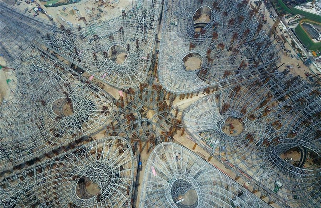 See the Structural Skeleton of Zaha Hadid Architects' New Airport Terminal in Beijing - Featured Image
