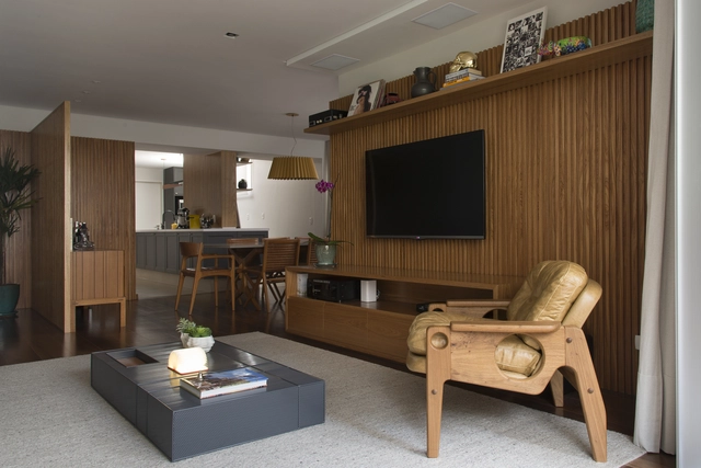 Apartamento Itaim Bibi / Díptico Design de Interiores - Design De Interiores, Mesa, Cadeira