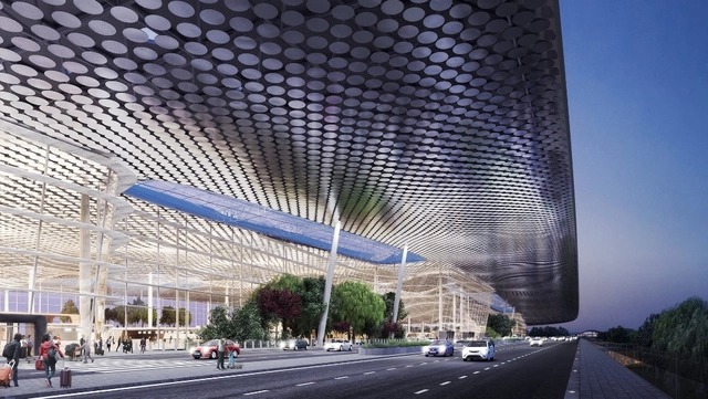 杭州萧山机场新建T4航站楼，Powerhouse & Benthem Crouwel 公布合作竞赛方案 - 主图