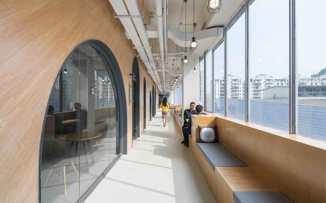 SimplyWork 6.0 Co-Working Space / 11architecture - Offices Interiors, Arch, Facade, Table, Chair, Bench