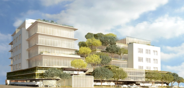 Novo edifício de Frank Gehry em LA terá terraços cobertos de árvores - Imagem de Destaque