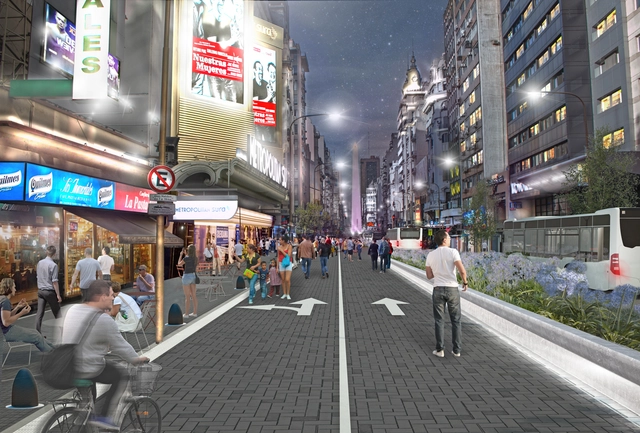 Prefeitura de Buenos Aires tornará a avenida Corrientes exclusiva para pedestres à noite - Imagem de Destaque