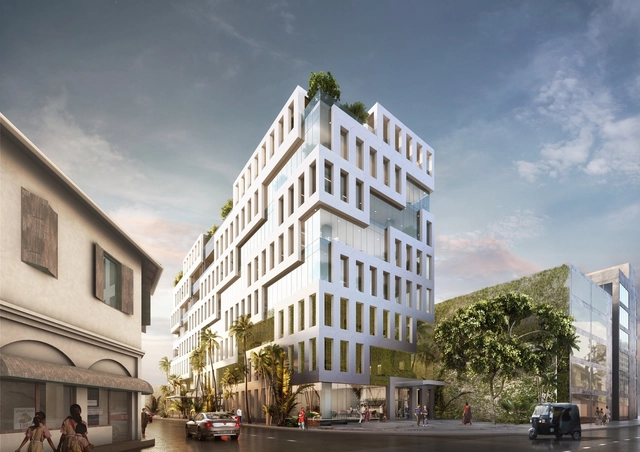 MVRDV Breaks Ground on Office Building Inspired by Sri Lankan Weaving Patterns - Facade