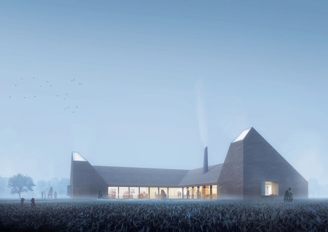 Reiulf Ramstad Arkitekter Wins Competition for Kiln-Inspired Food Education Center in Denmark - Featured Image